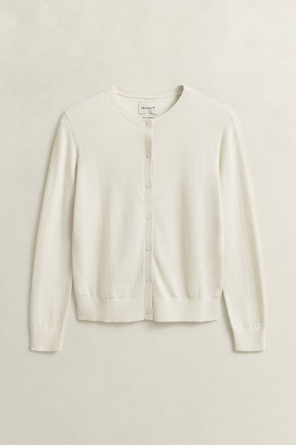 Lightweight Knit Crew Neck Cardigan