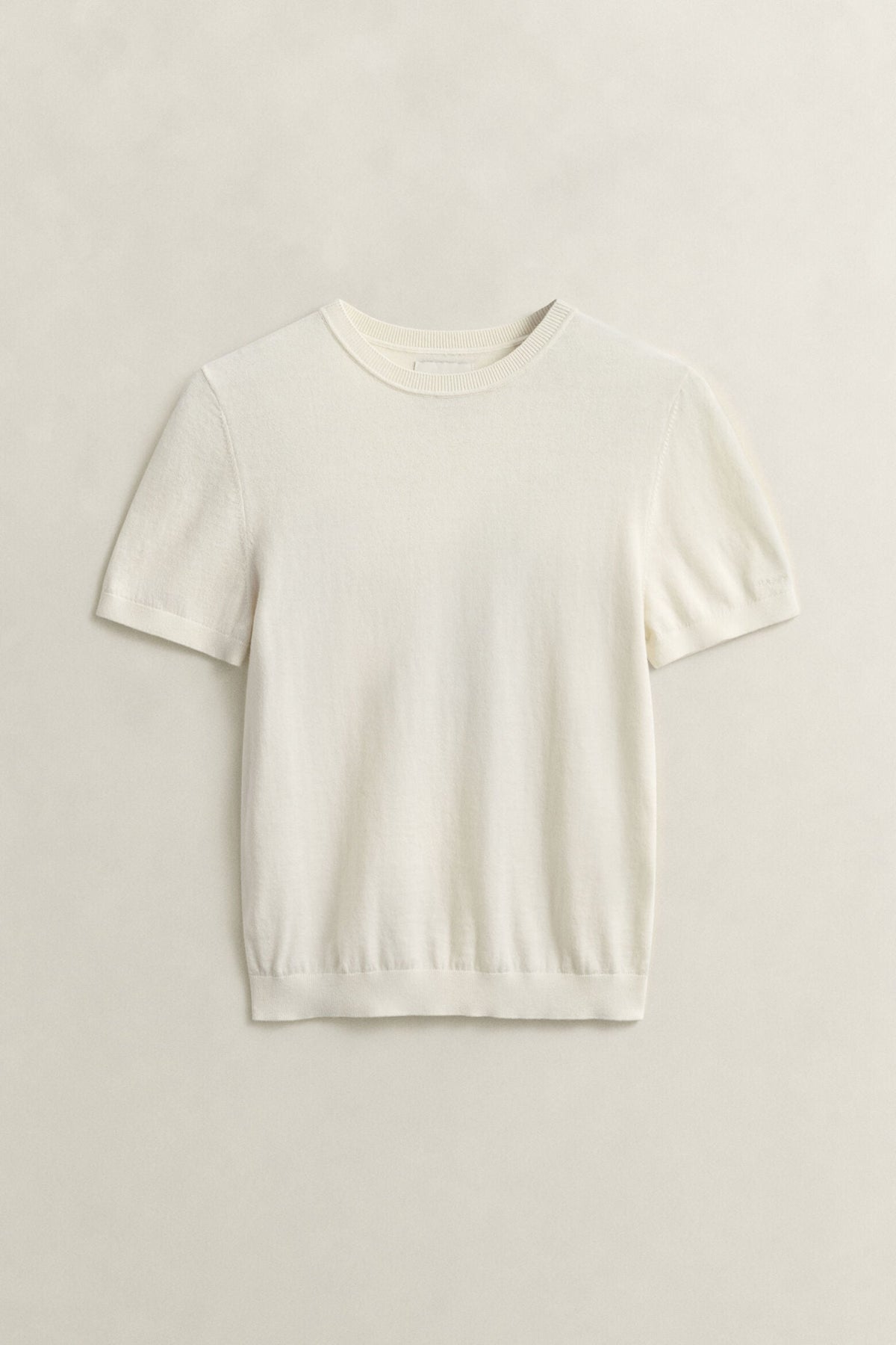 Lightweight Knit Short Sleeve Crew Neck