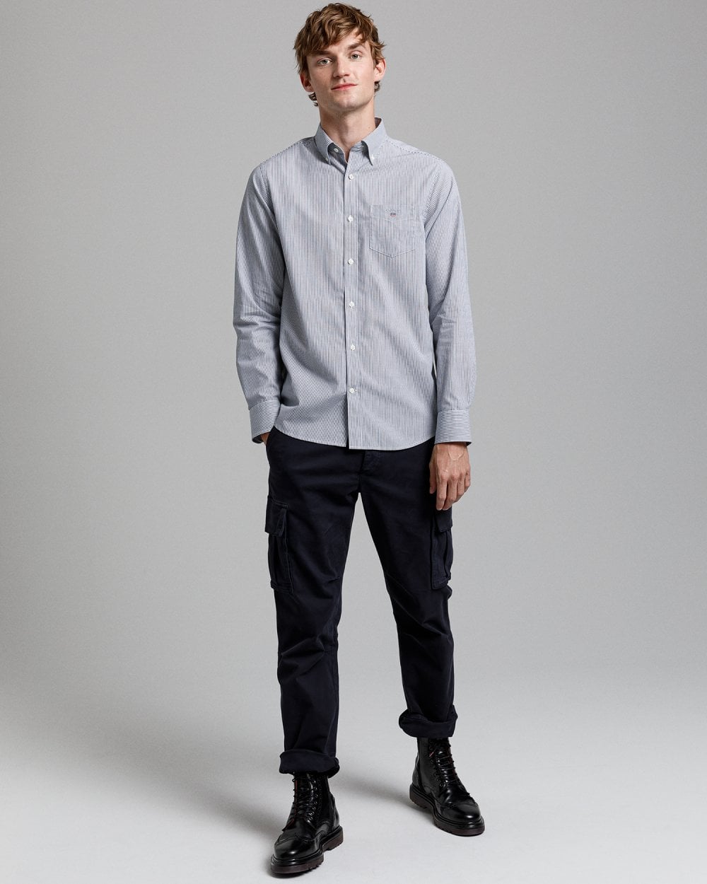 Regular Fit Banker Broadcloth Shirt