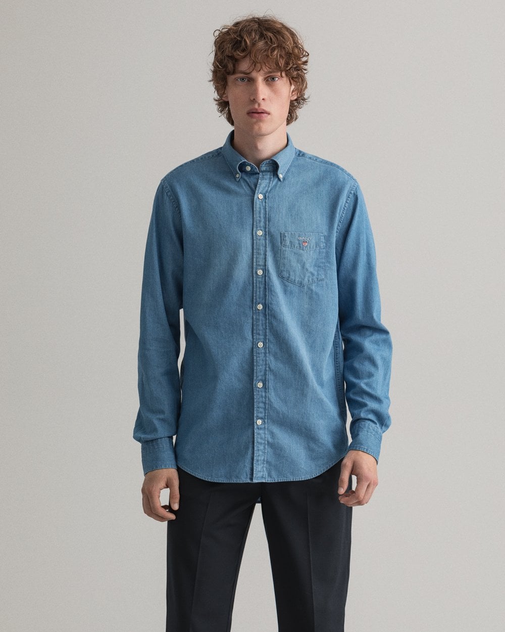 Regular Fit Indigo Shirt