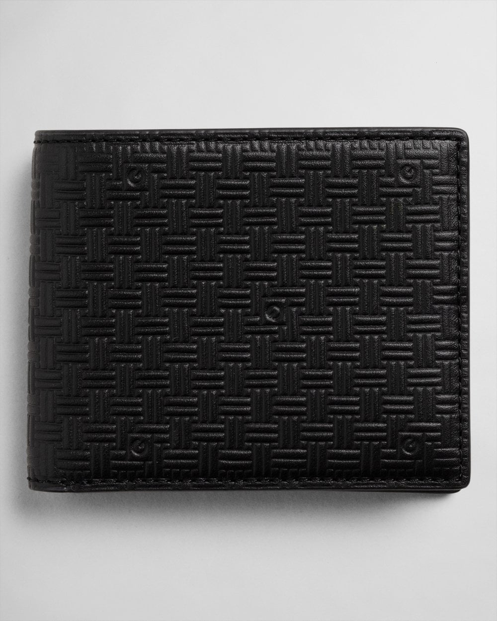 Leather Signature Weave Wallet