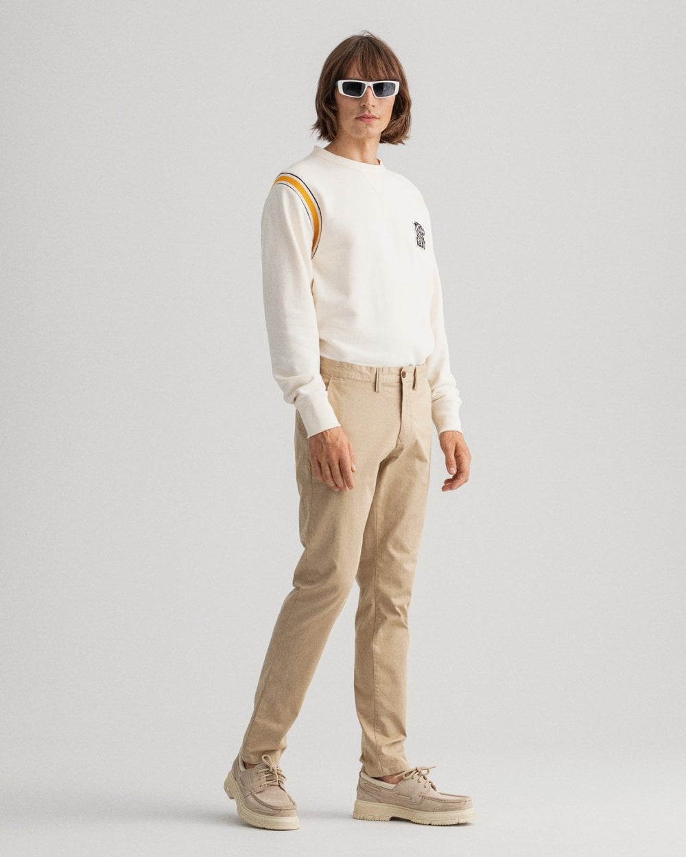 Hallden Slim Fit Twill Chinos