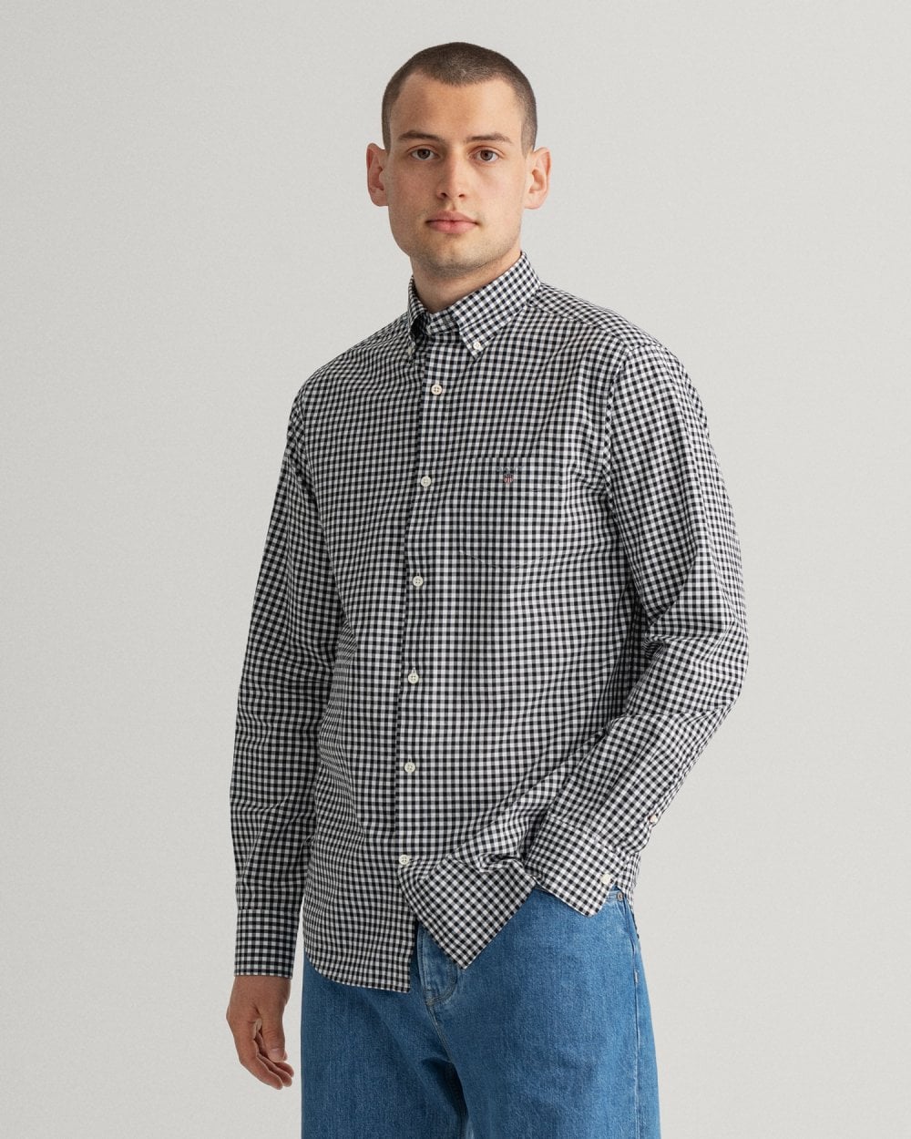 Regular Fit Gingham Broadcloth Shirt