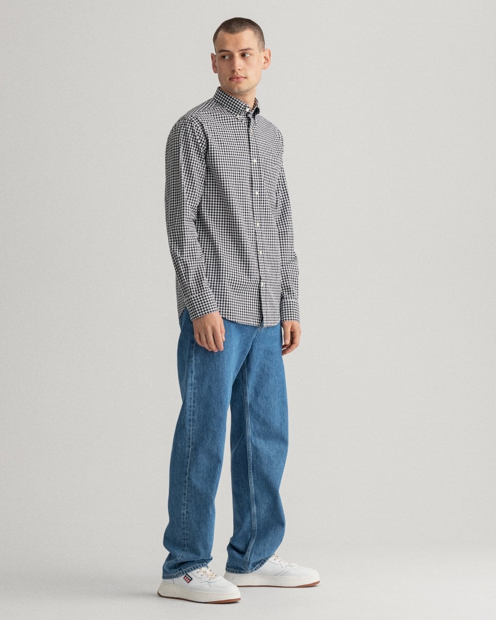 Regular Fit Gingham Broadcloth Shirt