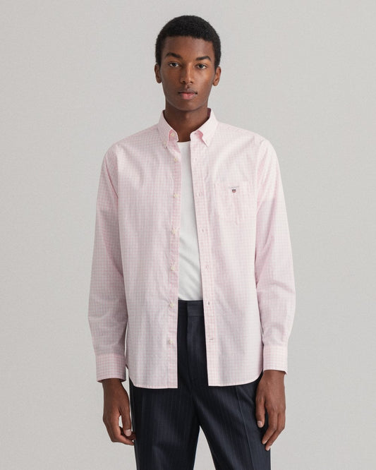 Regular Fit Gingham Broadcloth Shirt