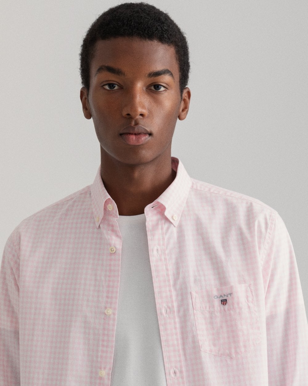 Regular Fit Gingham Broadcloth Shirt