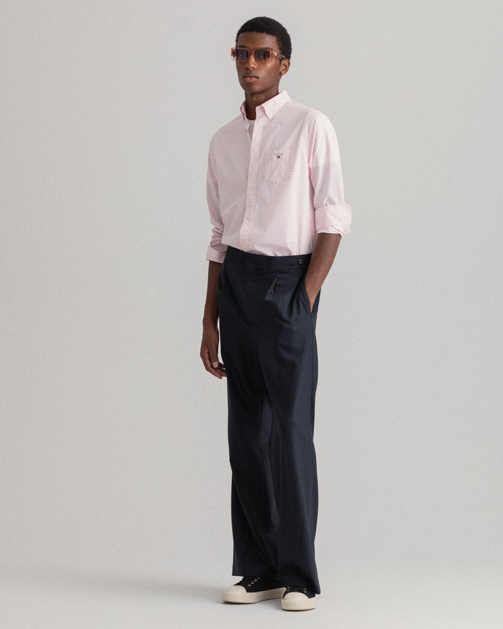 Regular Fit Gingham Broadcloth Shirt