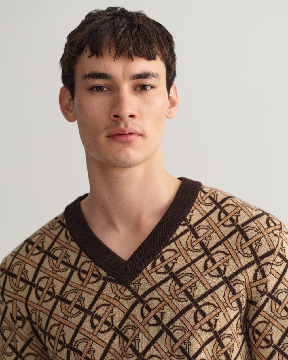 Monogram Merino V-Neck Sweater