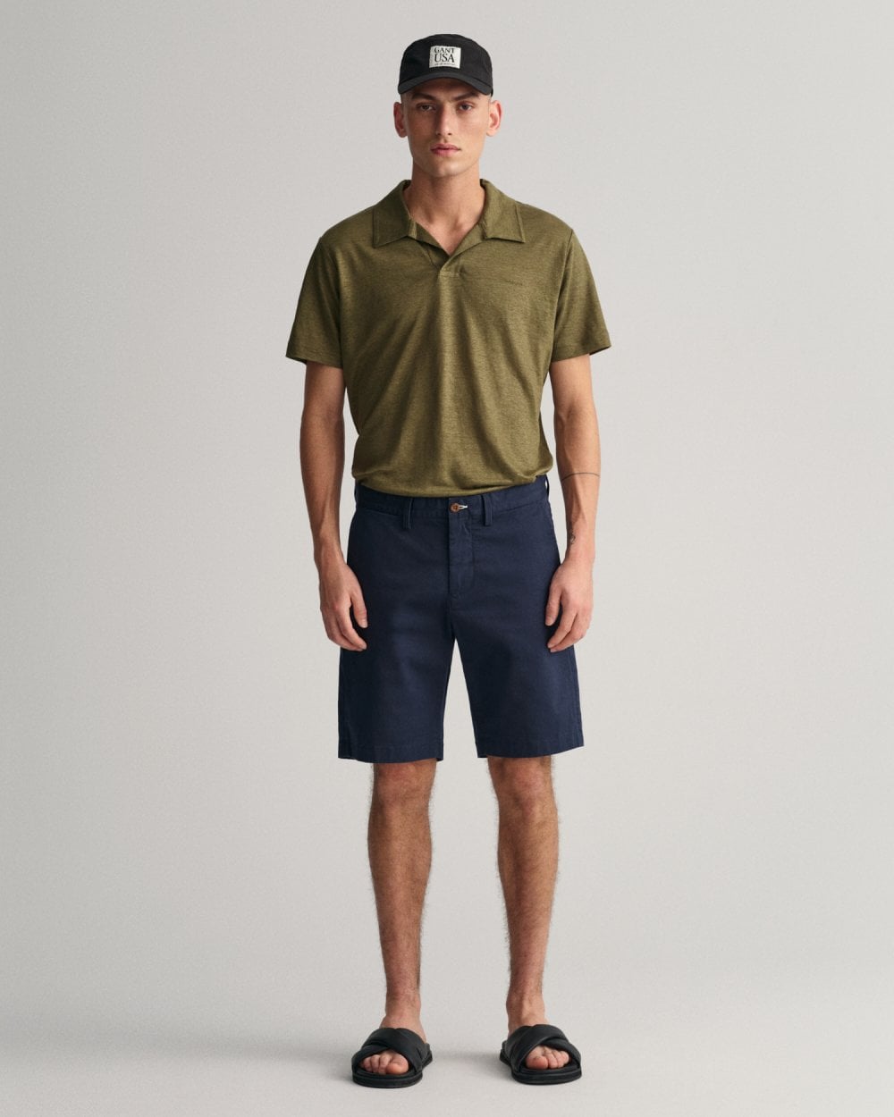 Hallden Slim Fit Twill Shorts