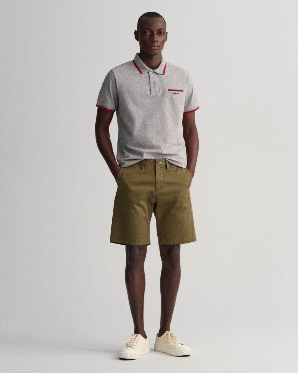 Hallden Slim Fit Twill Shorts
