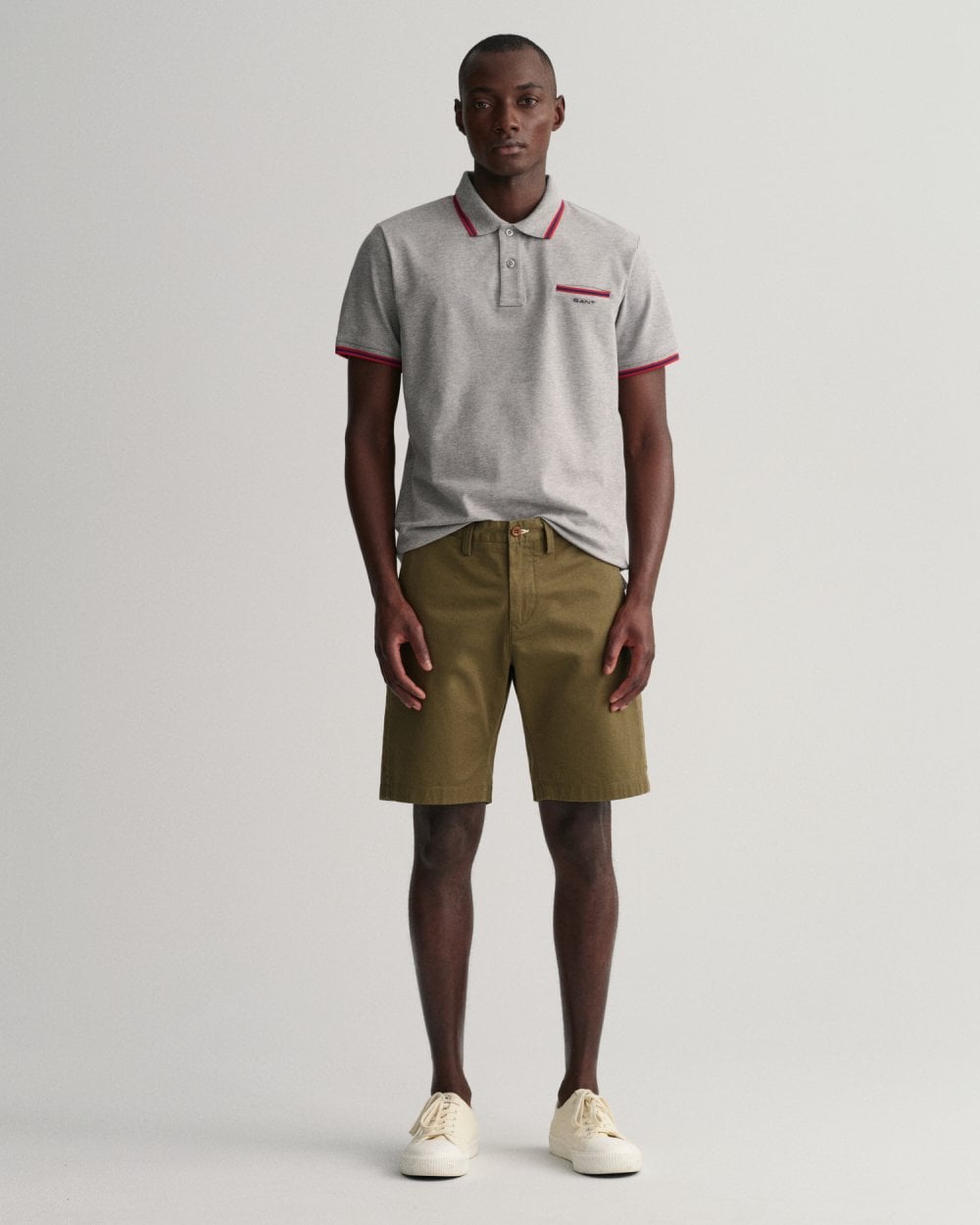 Hallden Slim Fit Twill Shorts