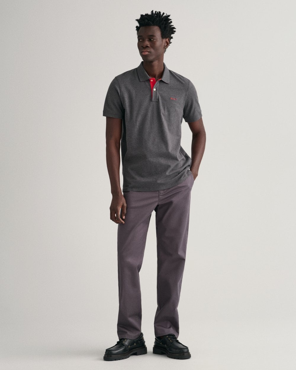 Contrast Pique Polo Shirt