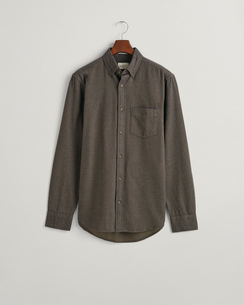 Regular Fit Herringbone Flannel Shirt