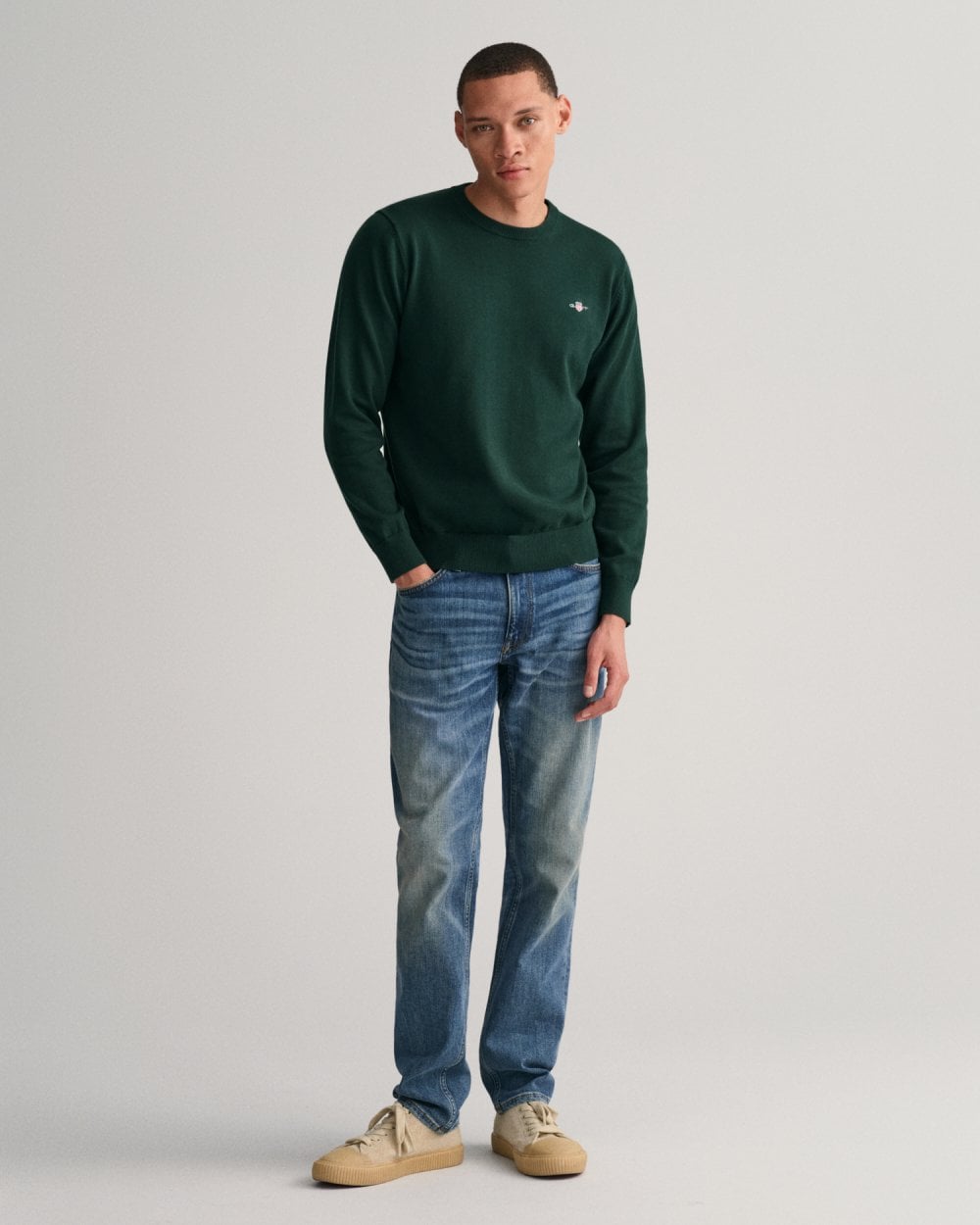Classic Cotton Crew Neck Sweater