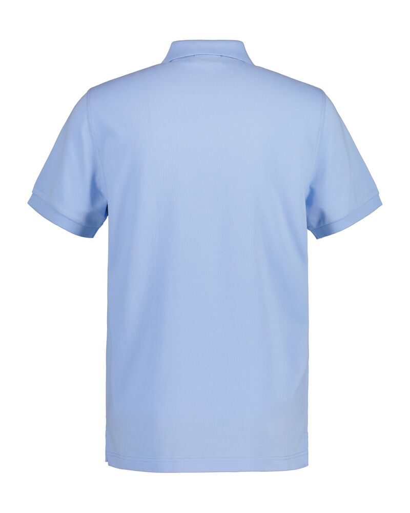 Regular Fit Shield Piqué Polo Shirt S / Capri Blue