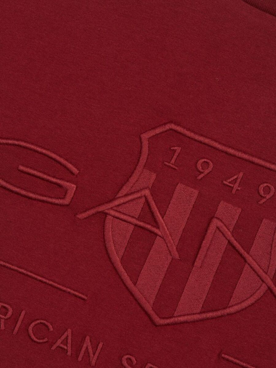 Regular Fit Tonal Shield Long Sleeve T-Shirt