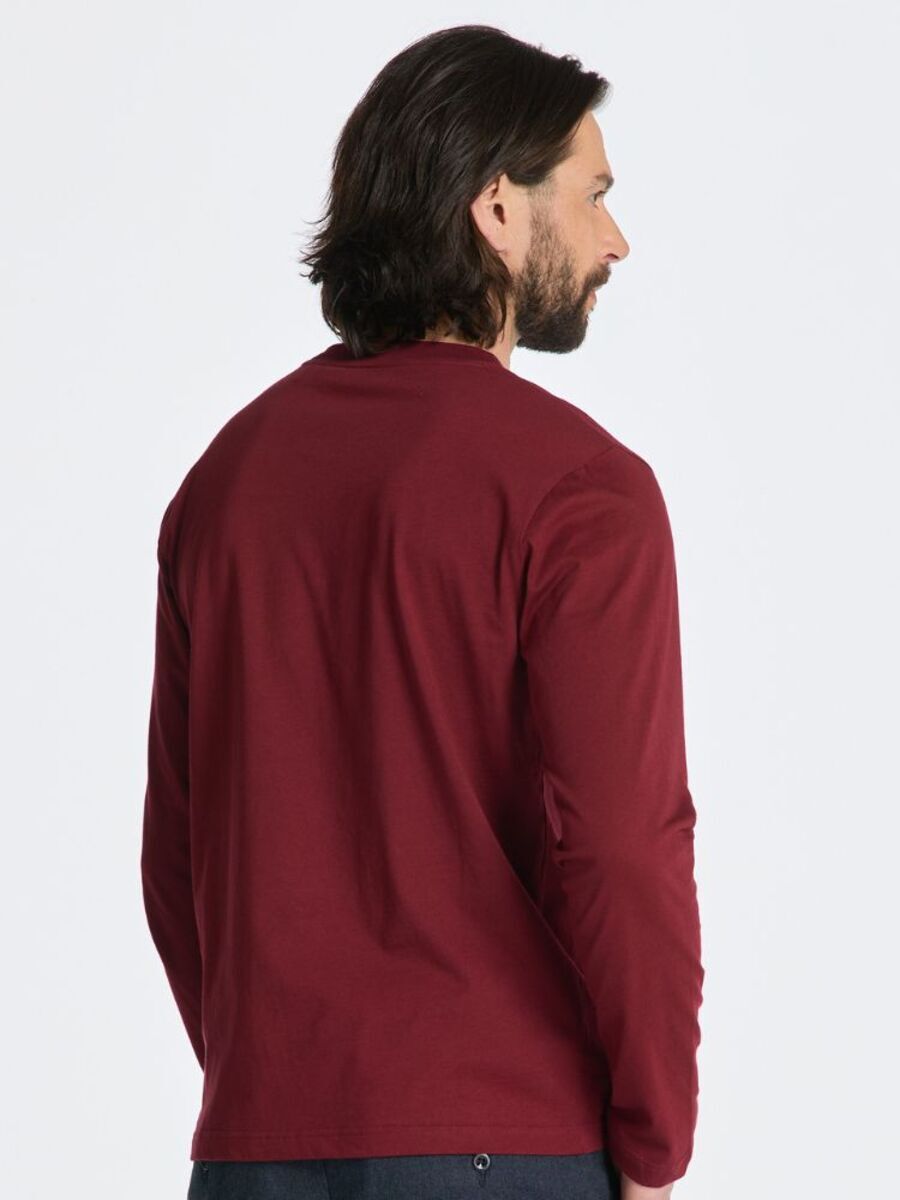 Regular Fit Tonal Shield Long Sleeve T-Shirt