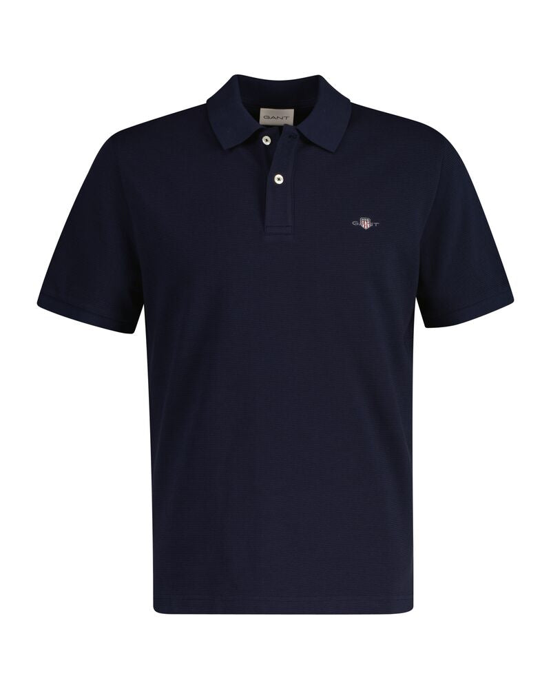 TEXTURED POLO Blue / S