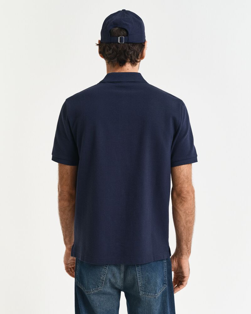 TEXTURED POLO Blue / S