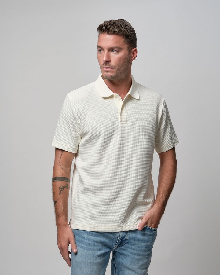 Gant Waffle Texture Short Sleeve Polo