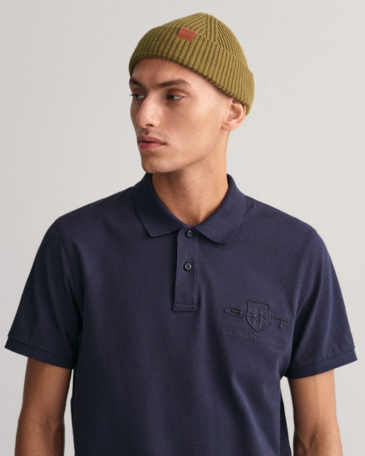 Tonal Shield Polo Shirt