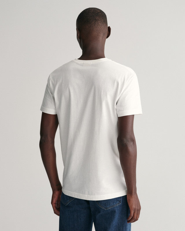 Slim Fit Shield V-Neck T-Shirt