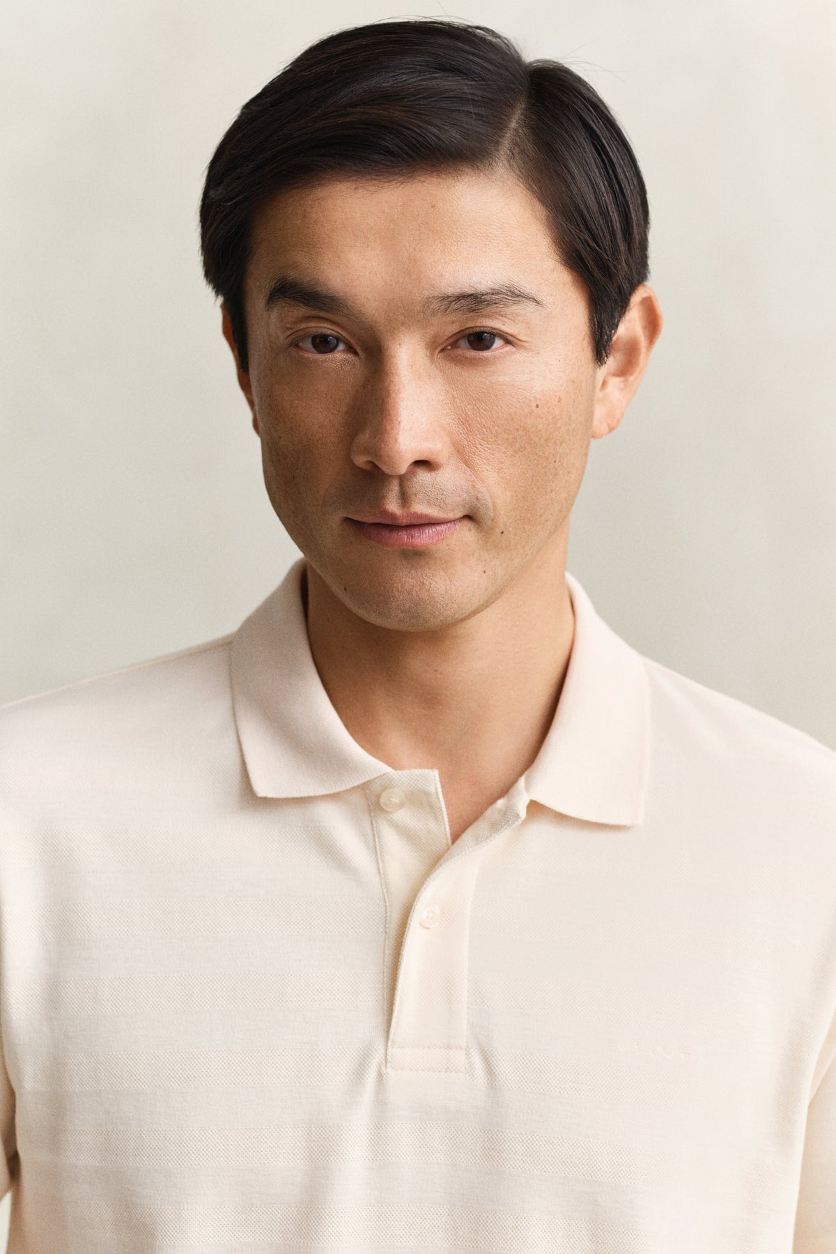 Textured Stripe Polo Shirt