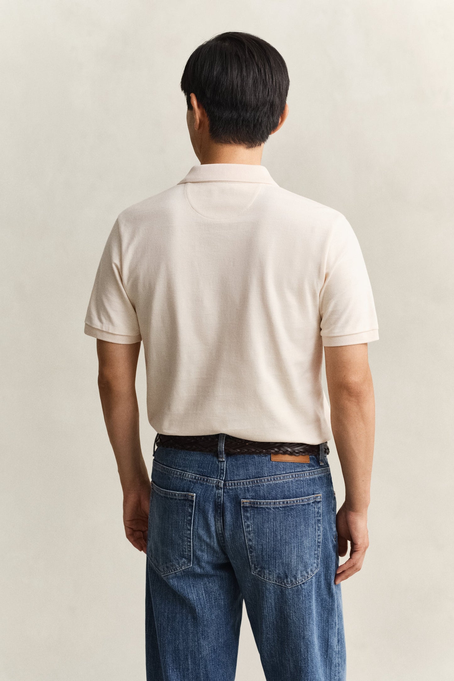 Textured Stripe Polo Shirt