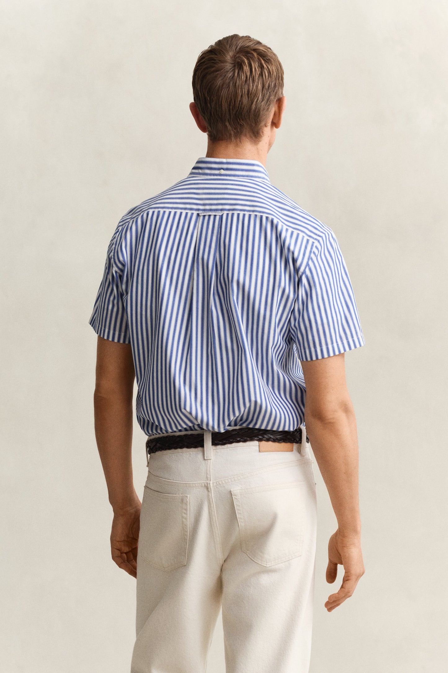 Regular Classic Poplin Stripe Ss Shirt