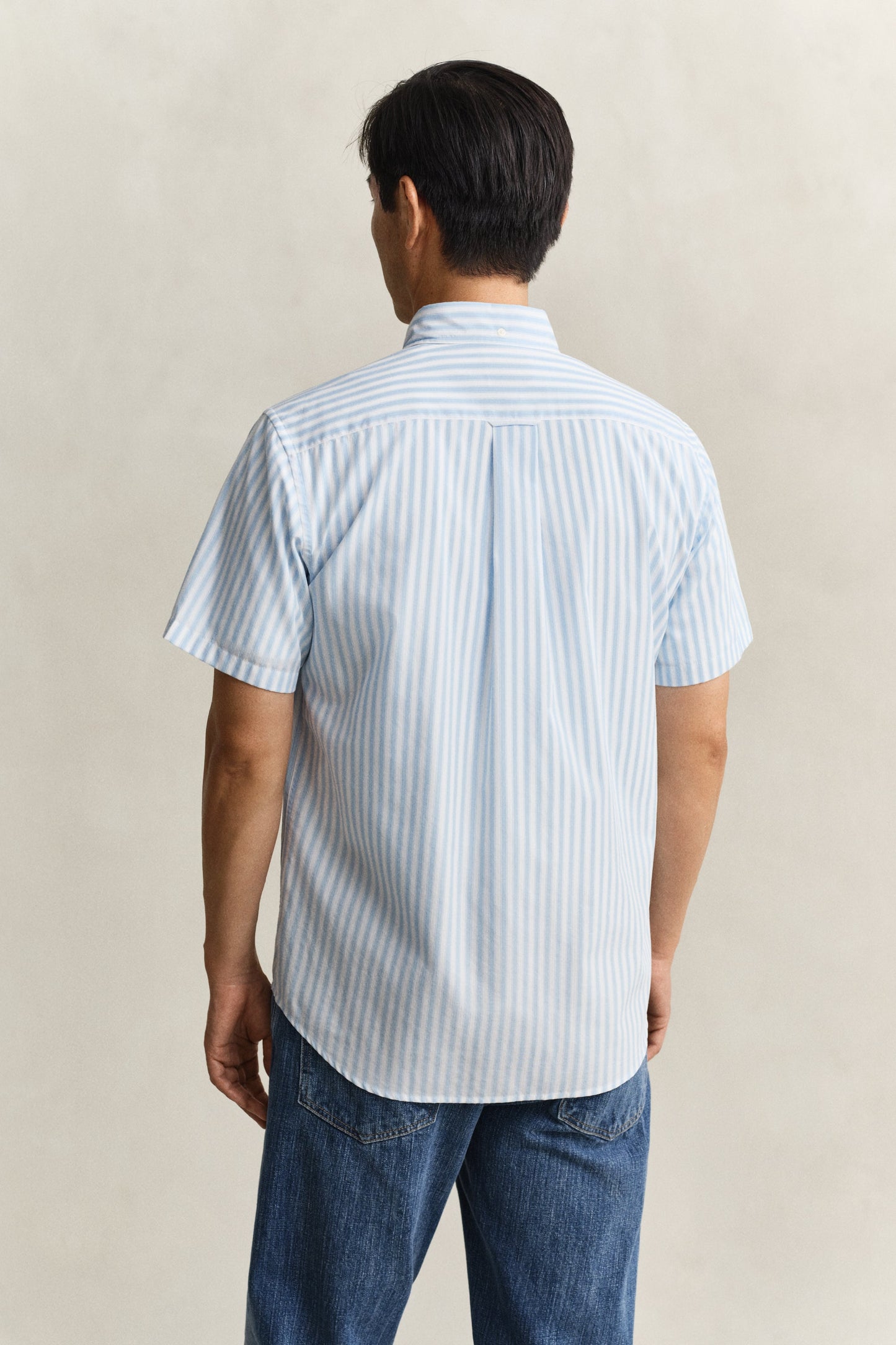 Regular Classic Poplin Stripe Ss Shirt