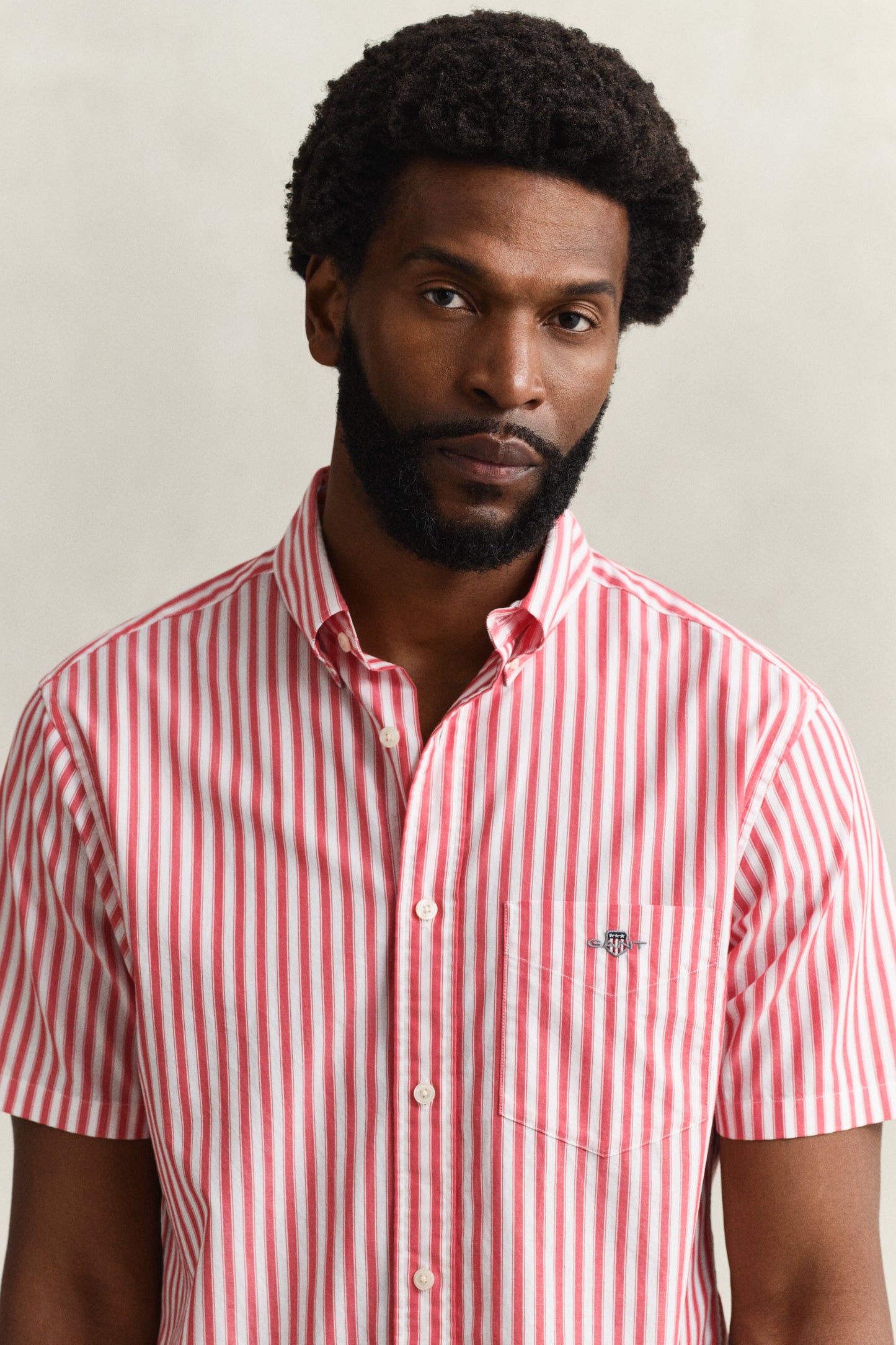 Regular Classic Poplin Stripe Ss Shirt