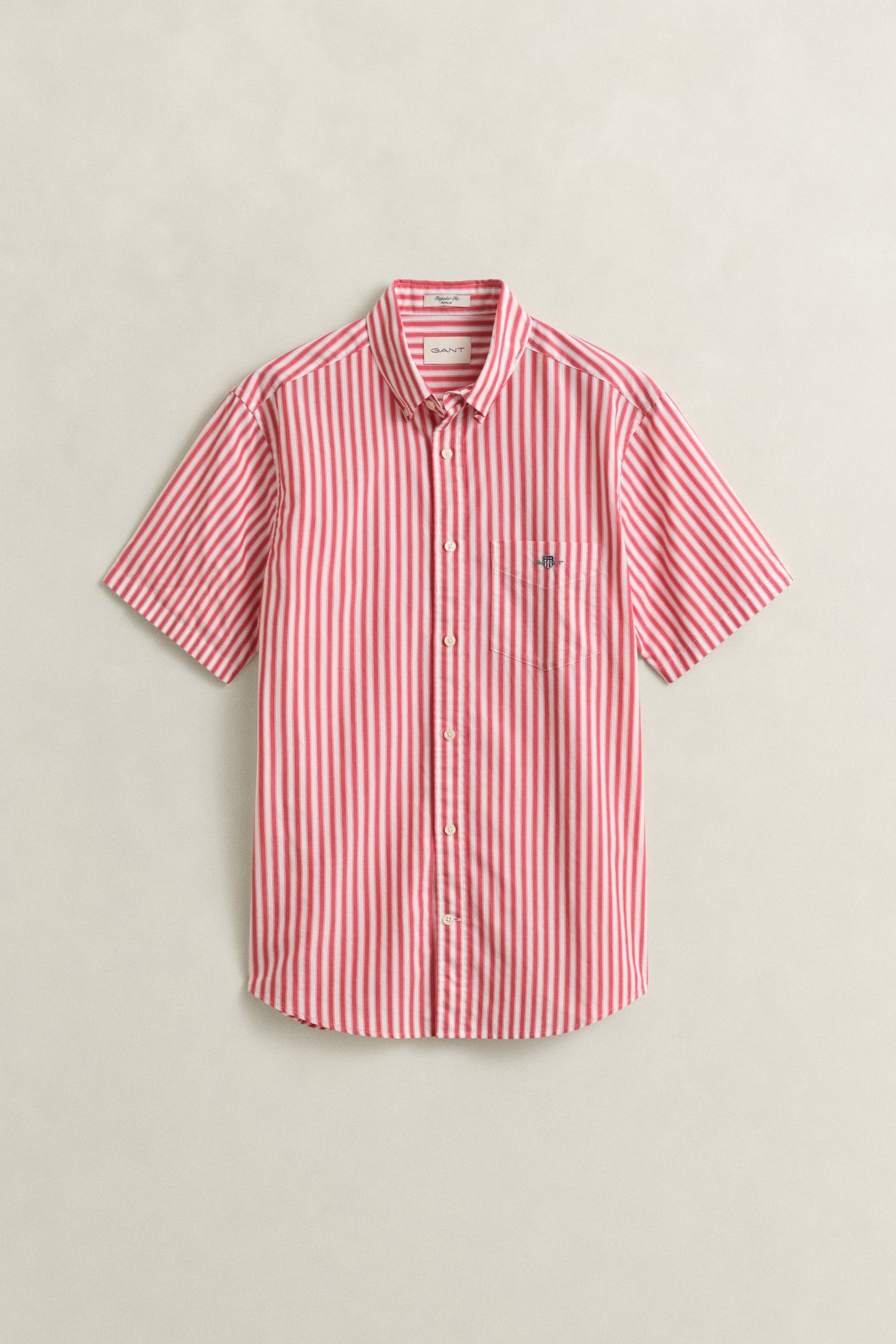 Regular Classic Poplin Stripe Ss Shirt