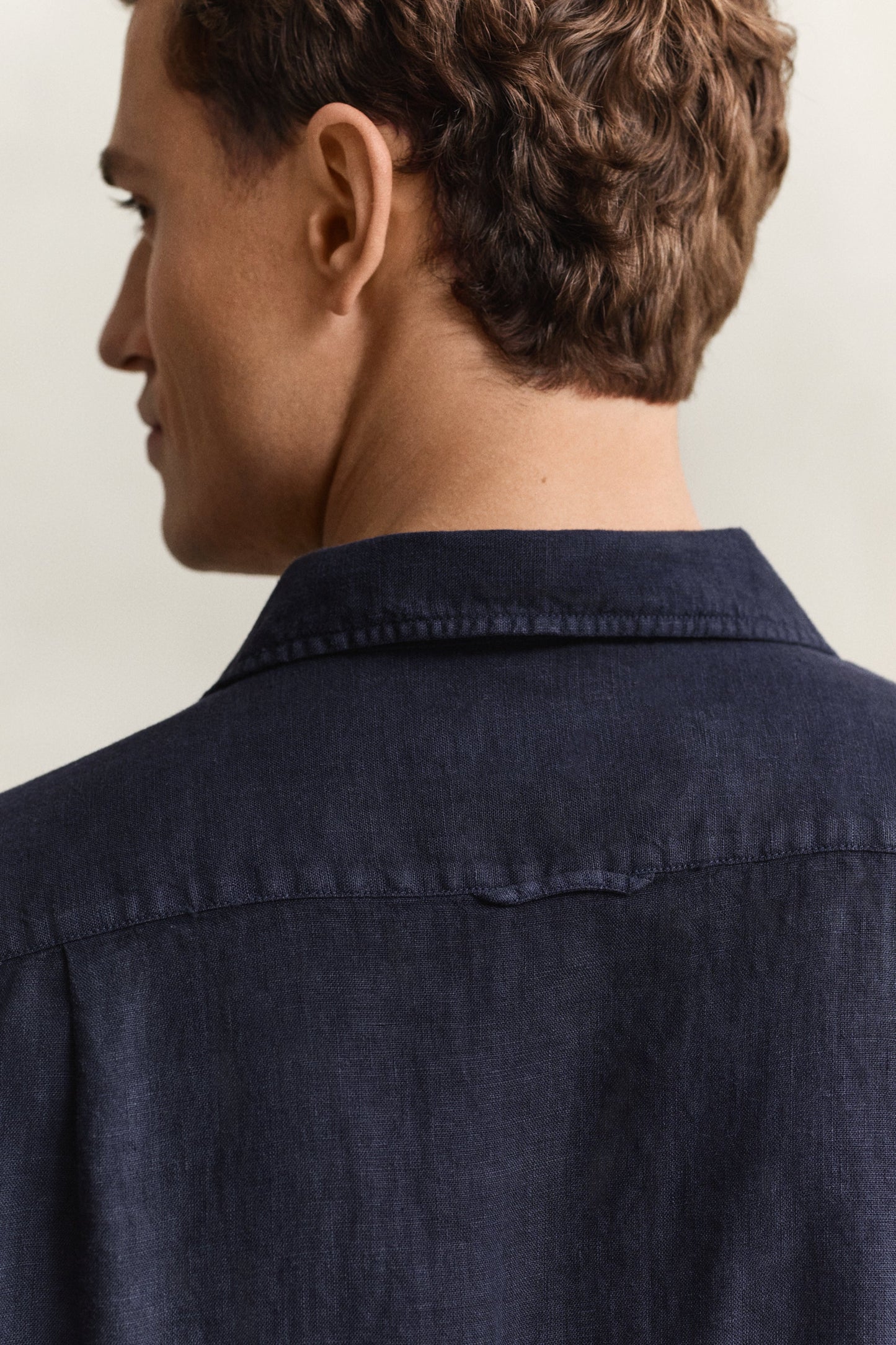 Regular Gmnt Dyed Linen Ss Camp Shirt