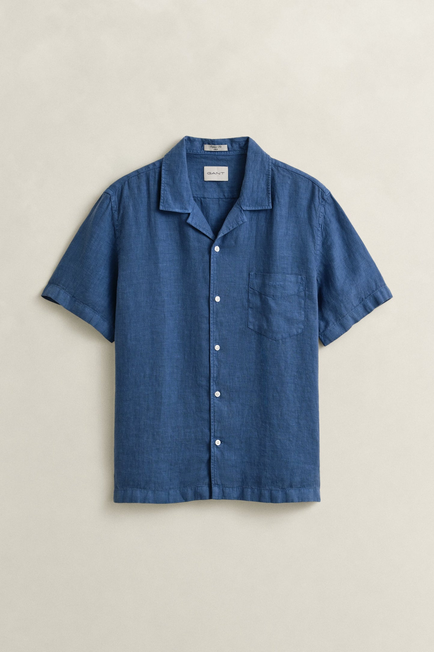 Regular Garment Dyed Linen SS Camp Shirt