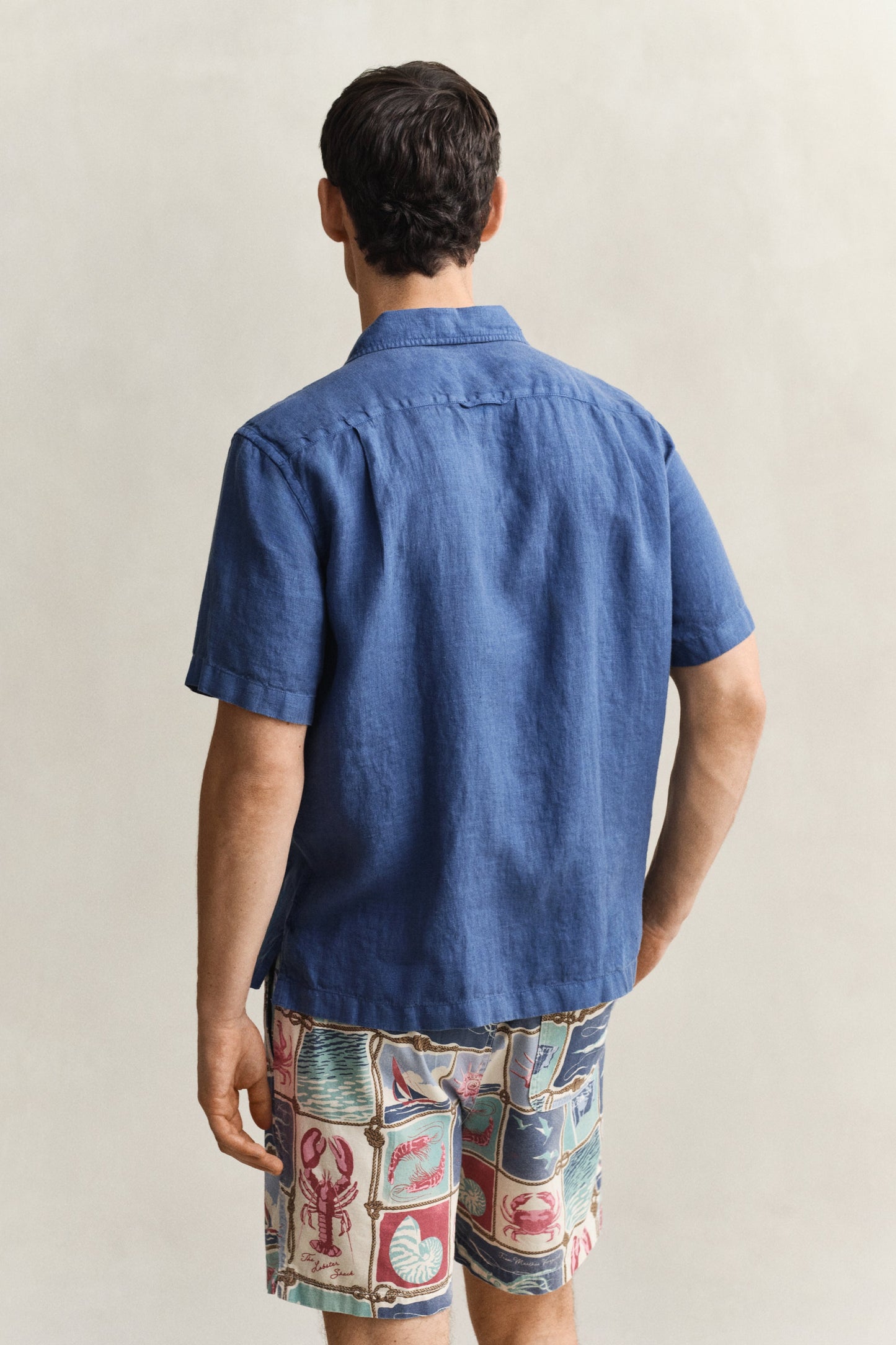 Regular Garment Dyed Linen SS Camp Shirt