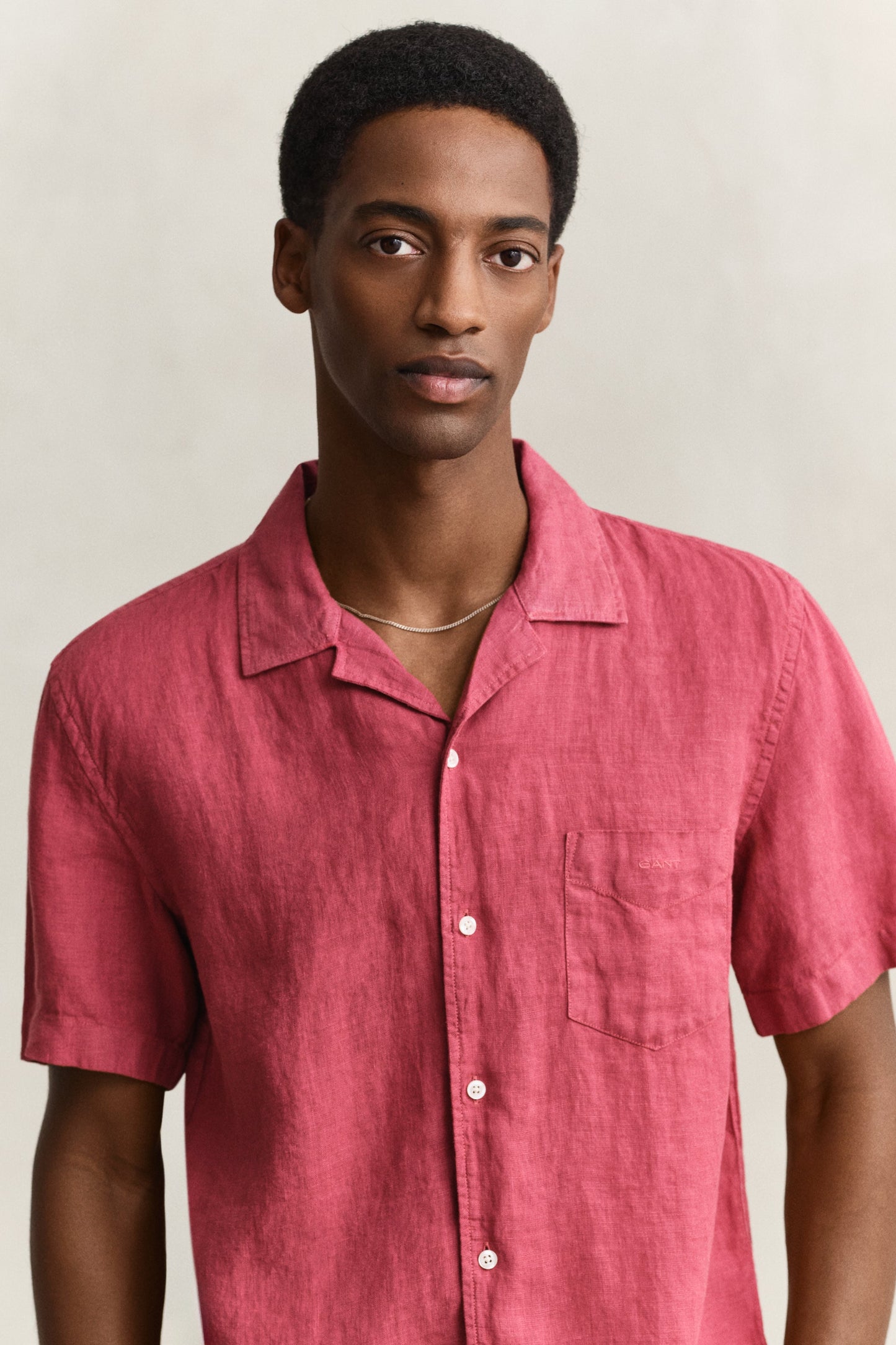 Regular Garment Dyed Linen SS Camp Shirt