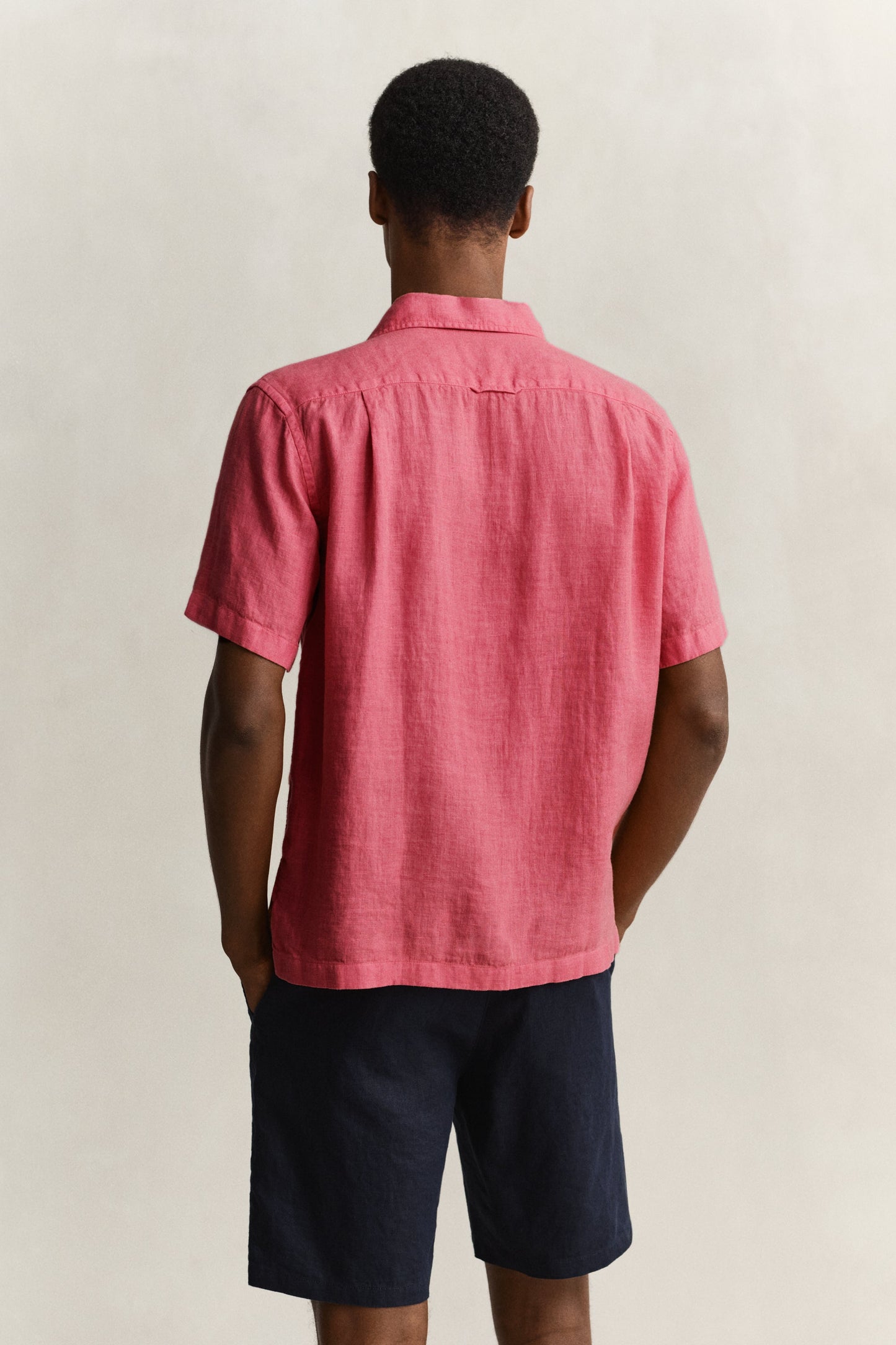 Regular Garment Dyed Linen SS Camp Shirt