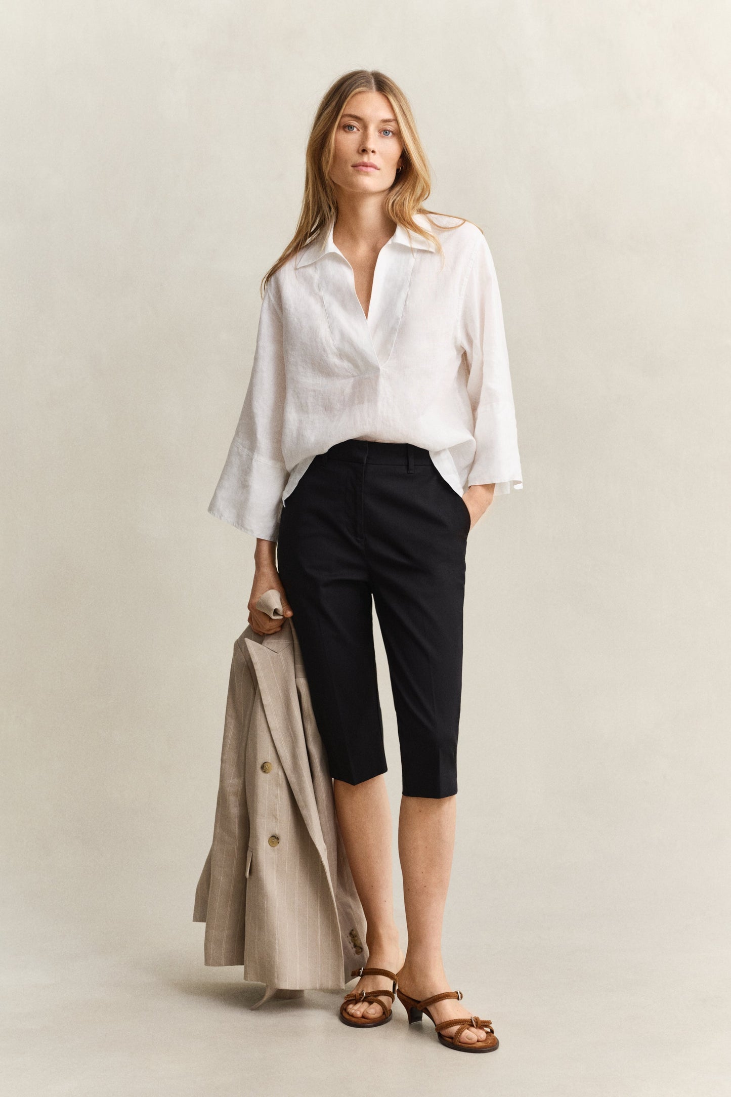 Relaxed Linen Popover Shirt