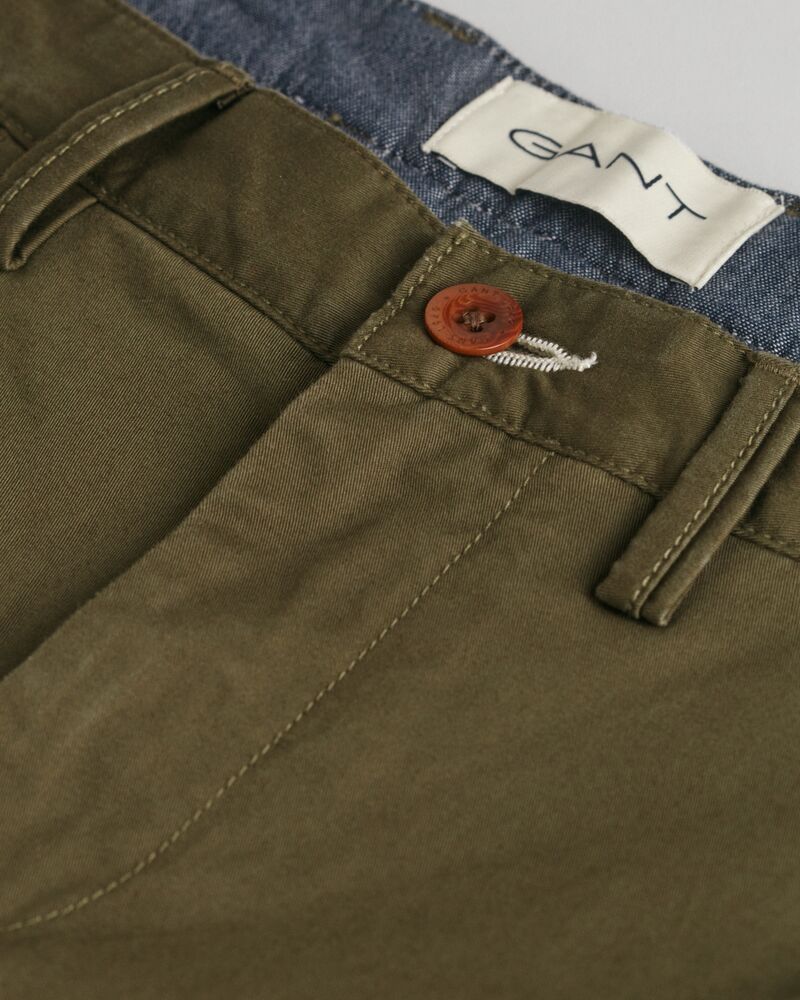 SLIM TWILL SHORTS Green / 31