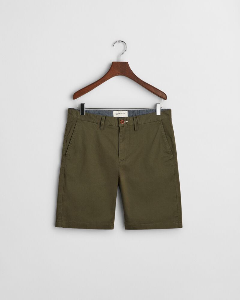 SLIM TWILL SHORTS Green / 31