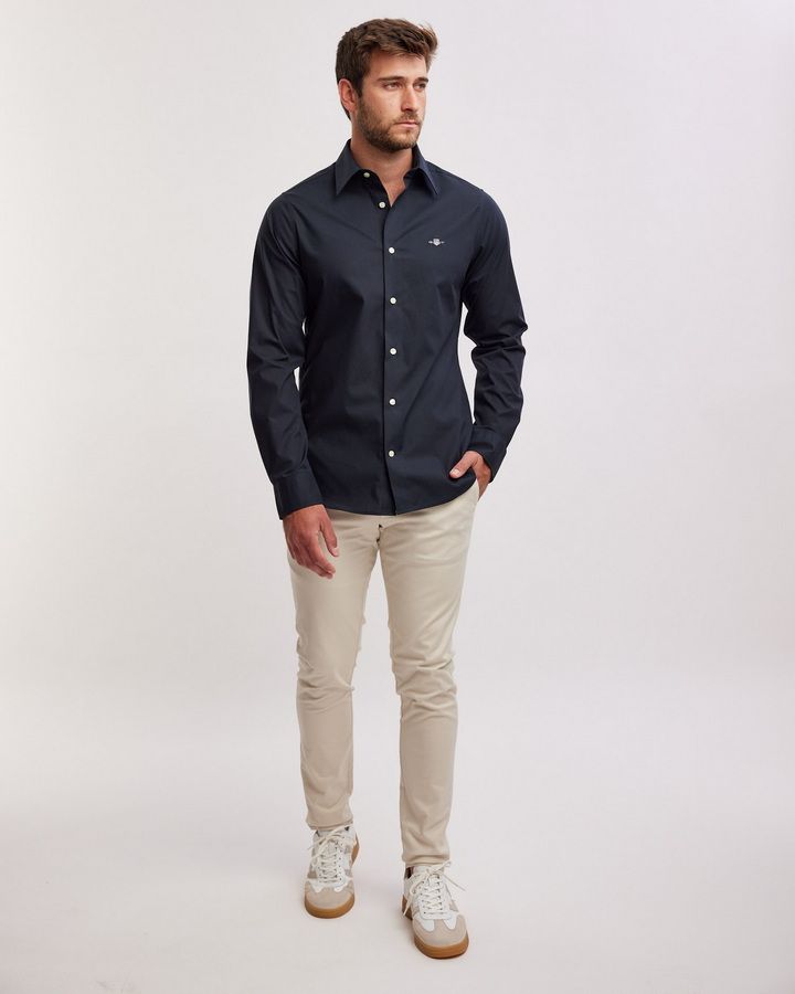 Slim Stretch Poplin Shirt