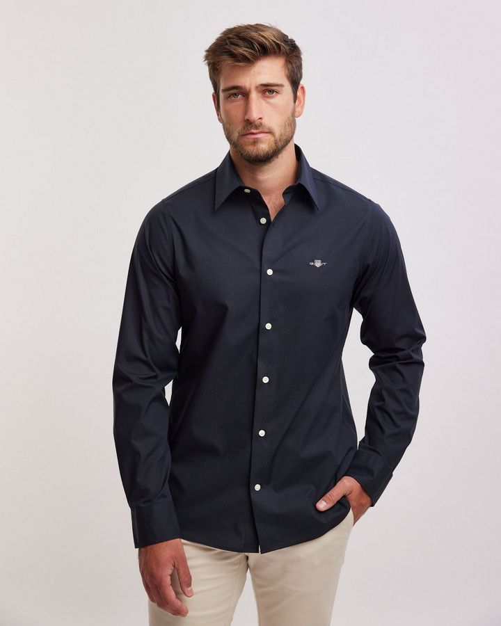 Slim Stretch Poplin Shirt