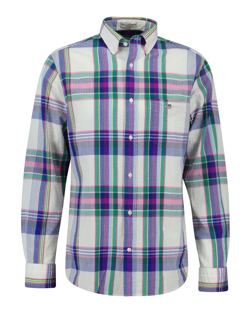 REG SEERSUCKER MADRAS SHIRT White / S