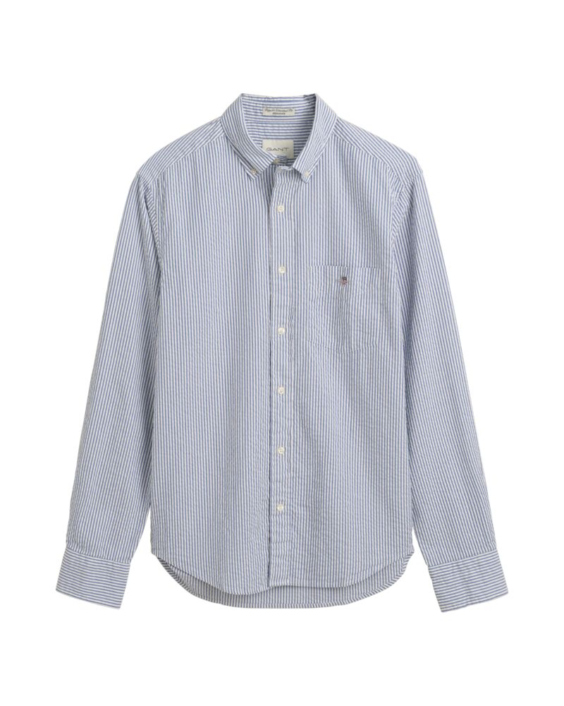 REG SEERSUCKER STRIPE SHIRT Blue / S