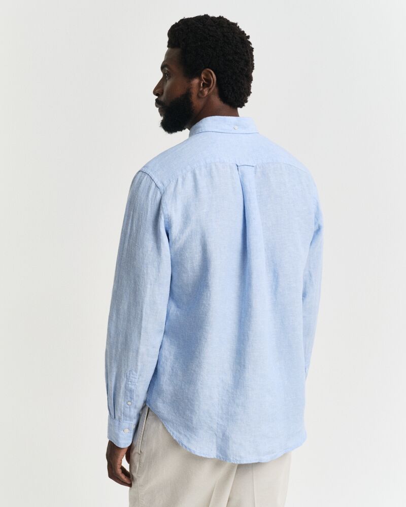 REG LINEN SHIRT Blue / S