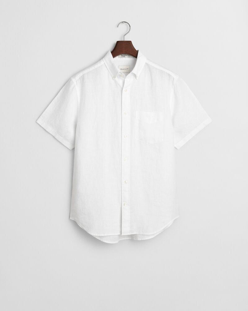 REG LINEN SS SHIRT White / S