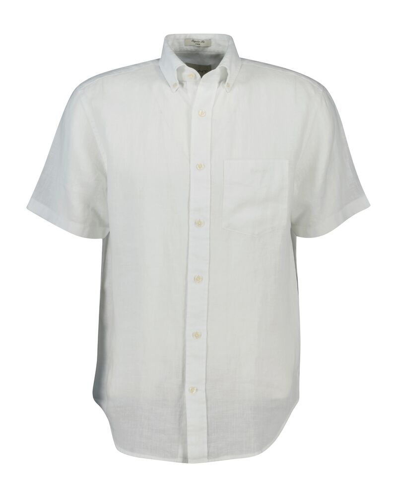 REG LINEN SS SHIRT White / S