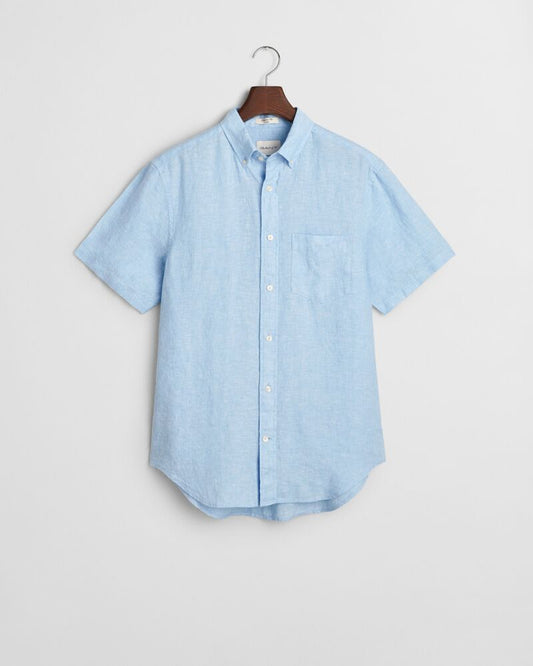 REG LINEN SS SHIRT Blue / S