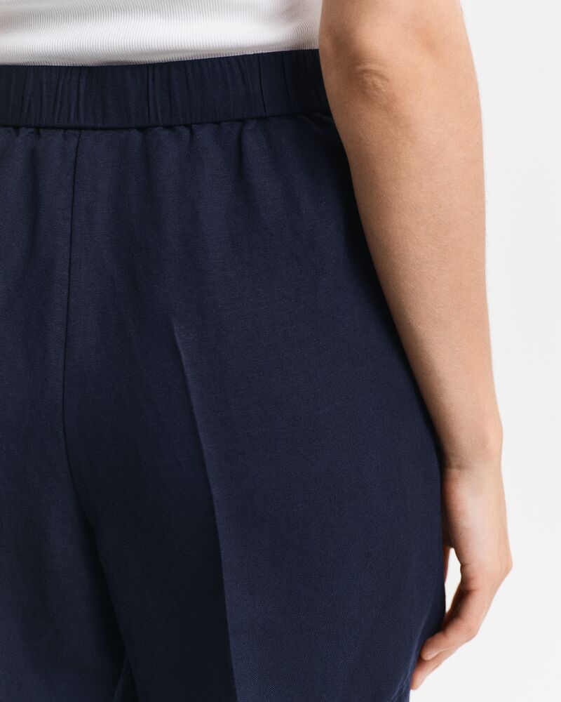 REL LINEN BLEND PULL ON SHORTS Blue / 32