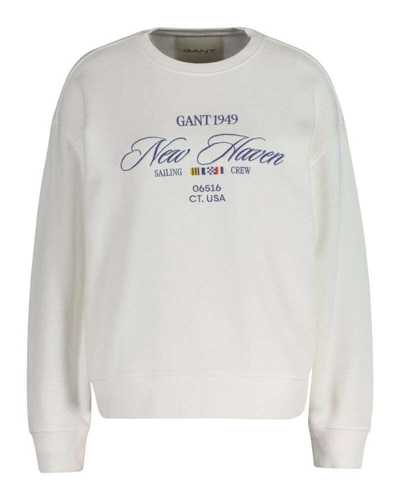 GRAPHIC C-NECK SWEAT White / S
